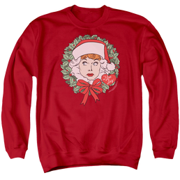 I Love Lucy Wreath - Men's Crewneck Sweatshirt Men's Crewneck Sweatshirt I Love Lucy   