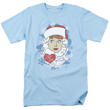 Light blue men's regular fit t-shirt with I Love Lucy Beard Flakes graphic