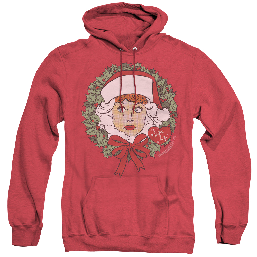 I Love Lucy Wreath - Heather Pullover Hoodie Heather Pullover Hoodie I Love Lucy   