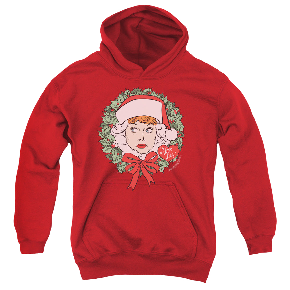 I Love Lucy Wreath - Youth Hoodie Youth Hoodie (Ages 8-12) I Love Lucy   