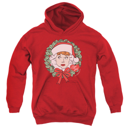 I Love Lucy Wreath - Youth Hoodie Youth Hoodie (Ages 8-12) I Love Lucy   