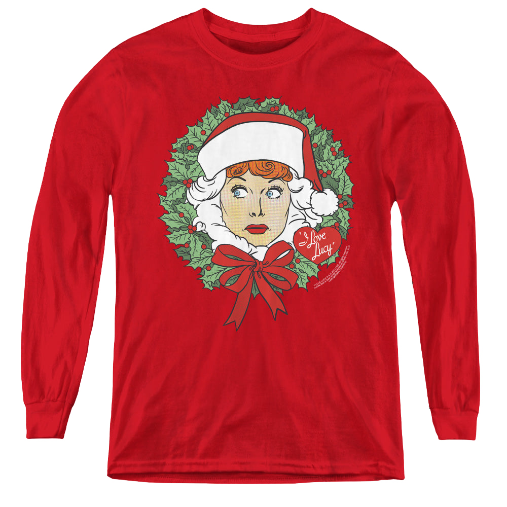 I Love Lucy Wreath - Youth Long Sleeve T-Shirt Youth Long Sleeve T-Shirt I Love Lucy   