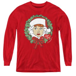 I Love Lucy Wreath - Youth Long Sleeve T-Shirt Youth Long Sleeve T-Shirt I Love Lucy   