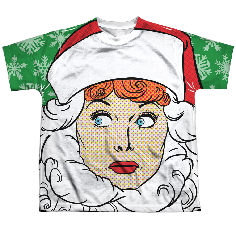 I Love Lucy Secret Santa - Youth All-Over Print T-Shirt Youth All-Over Print T-Shirt (Ages 8-12) I Love Lucy   