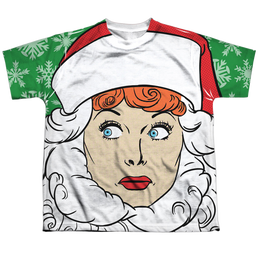 I Love Lucy Secret Santa - Youth All-Over Print T-Shirt Youth All-Over Print T-Shirt (Ages 8-12) I Love Lucy   