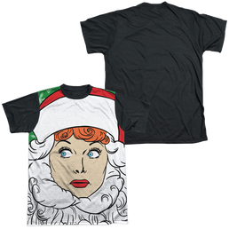 I Love Lucy Secret Santa - Men's Black Back T-Shirt Men's Black Back T-Shirt I Love Lucy   