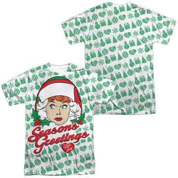 I Love Lucy Holiday Pattern men's all-over print t-shirt