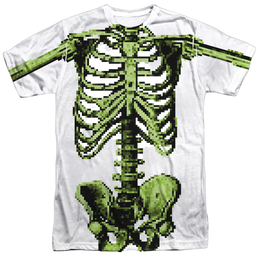 Zombies 8 Bit Skeleton - Men's All-Over Print T-Shirt Men's All-Over Print T-Shirt Zombies   