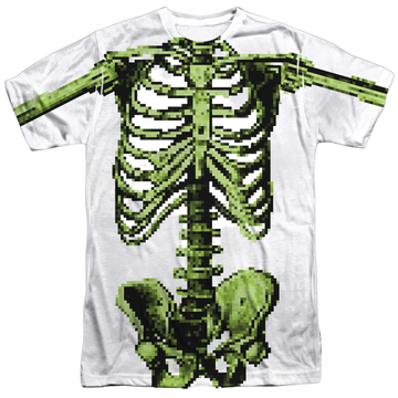 Zombies 8 Bit Skeleton men's all-over print t-shirt