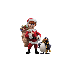 Santa Claus is Comin' to Town Kris And Topper - Pillow Case Pillow Cases Santa Claus is Comin' to Town   