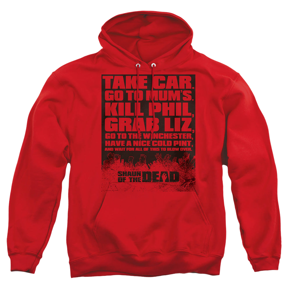 Shaun of the Dead List - Pullover Hoodie Pullover Hoodie Shaun of the Dead   