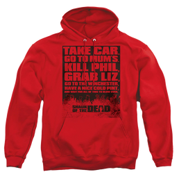 Shaun of the Dead List - Pullover Hoodie Pullover Hoodie Shaun of the Dead   