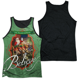 Polar Express Santa - Men's Black Back Tank Top Men's Black Back Tank Polar Express   