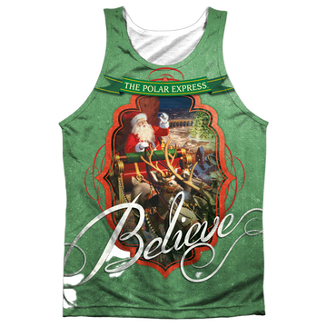 Polar Express Santa men's all-over print tank