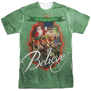 Polar Express Santa men's all-over print t-shirt