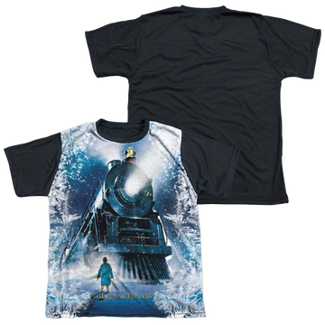 Polar Express Journey youth black back t-shirt for ages 8 to 12