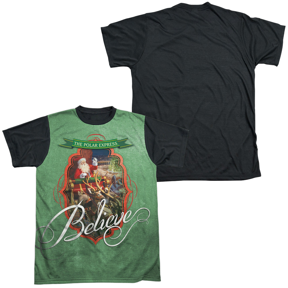 Polar Express Santa - Men's Black Back T-Shirt Men's Black Back T-Shirt Polar Express   
