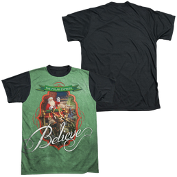Polar Express Santa - Men's Black Back T-Shirt Men's Black Back T-Shirt Polar Express   