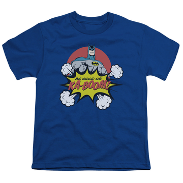Royal youth t-shirt for ages 8 to 12 with DC Batman Kaboom graphic