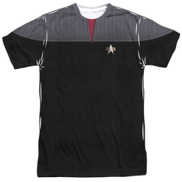 Star Trek The Next Generation Tng Movie Command Uniform - Men's All-Over Print T-Shirt Men's All-Over Print T-Shirt Star Trek   