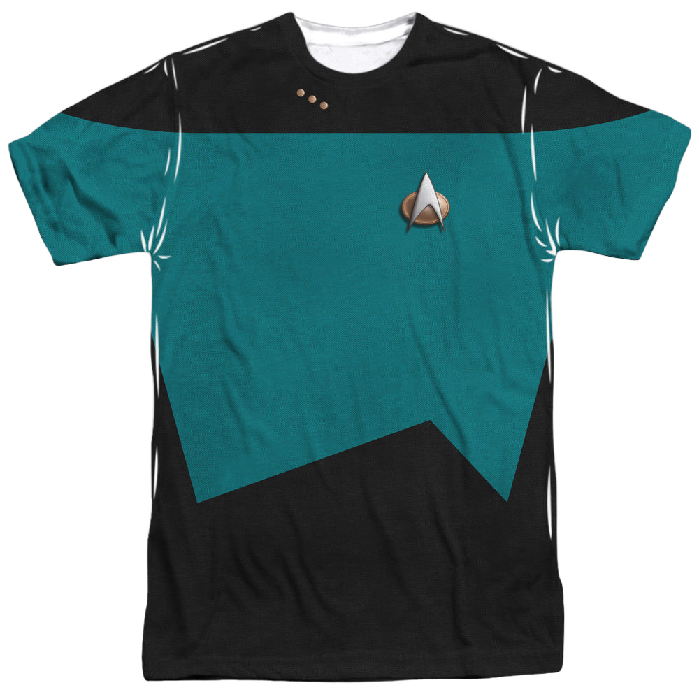 Star Trek The Next Generation Tng Science Uniform - Men's All-Over Print T-Shirt Men's All-Over Print T-Shirt Star Trek   