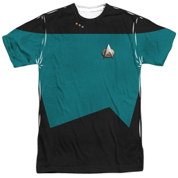 Star Trek The Next Generation Tng Science Uniform - Men's All-Over Print T-Shirt Men's All-Over Print T-Shirt Star Trek   