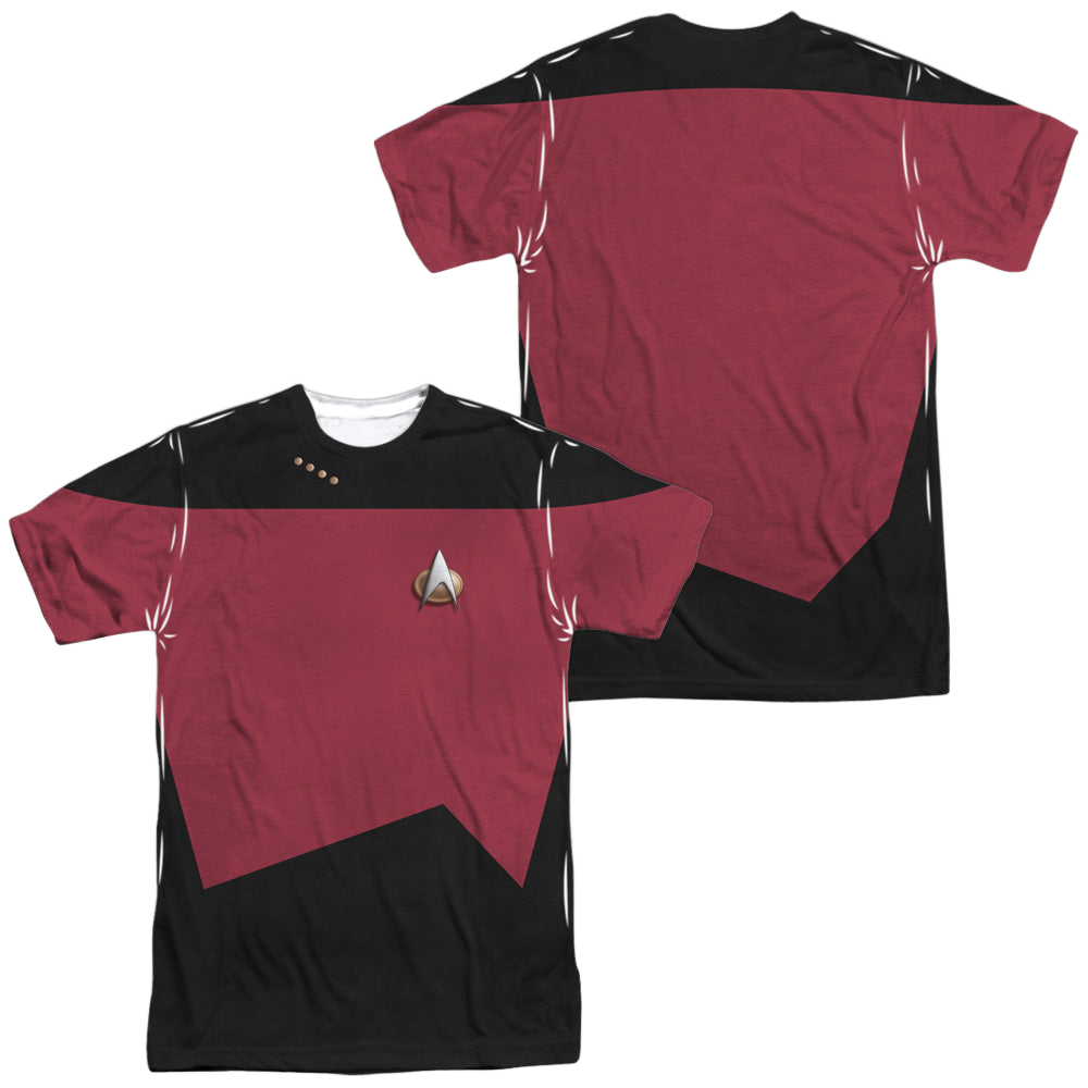 Star Trek The Next Generation Tng Command Uniform (Front/Back Print) - Men's All-Over Print T-Shirt Men's All-Over Print T-Shirt Star Trek   