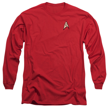 Star Trek The Original Series Engineering Uniform - Men's Long Sleeve T-Shirt Men's Long Sleeve T-Shirt Star Trek   