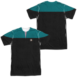 Star Trek Voyager Voyager Science Uniform (Front/Back Print) - Men's All-Over Print T-Shirt Men's All-Over Print T-Shirt Star Trek   
