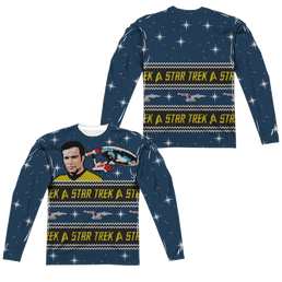 Star Trek The Original Series Trek Sweater (Front/Back Print) - Men's All-Over Print Long Sleeve Men's All-Over Print Long Sleeve Star Trek   