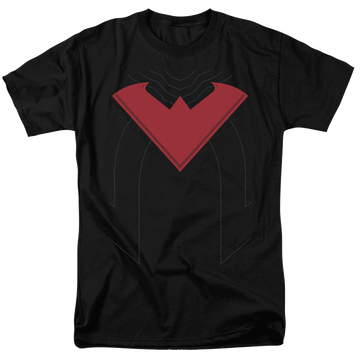 Black men's regular fit t-shirt with Nightwing 52 graphic