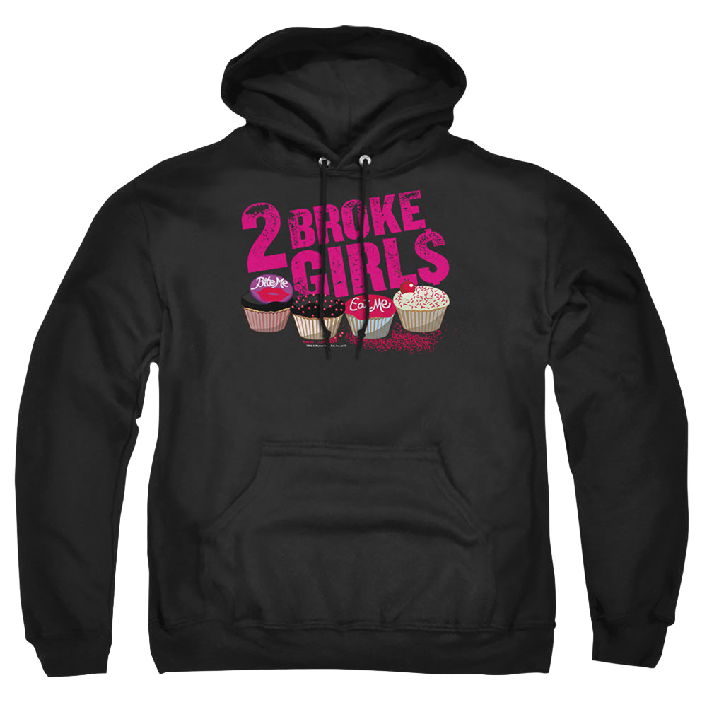 2 Broke Girls Cupcakes - Pullover Hoodie Pullover Hoodie 2 Broke Girls   