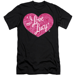 I Love Lucy Floral Logo - Men's Premium Slim Fit T-Shirt Men's Premium Slim Fit T-Shirt I Love Lucy