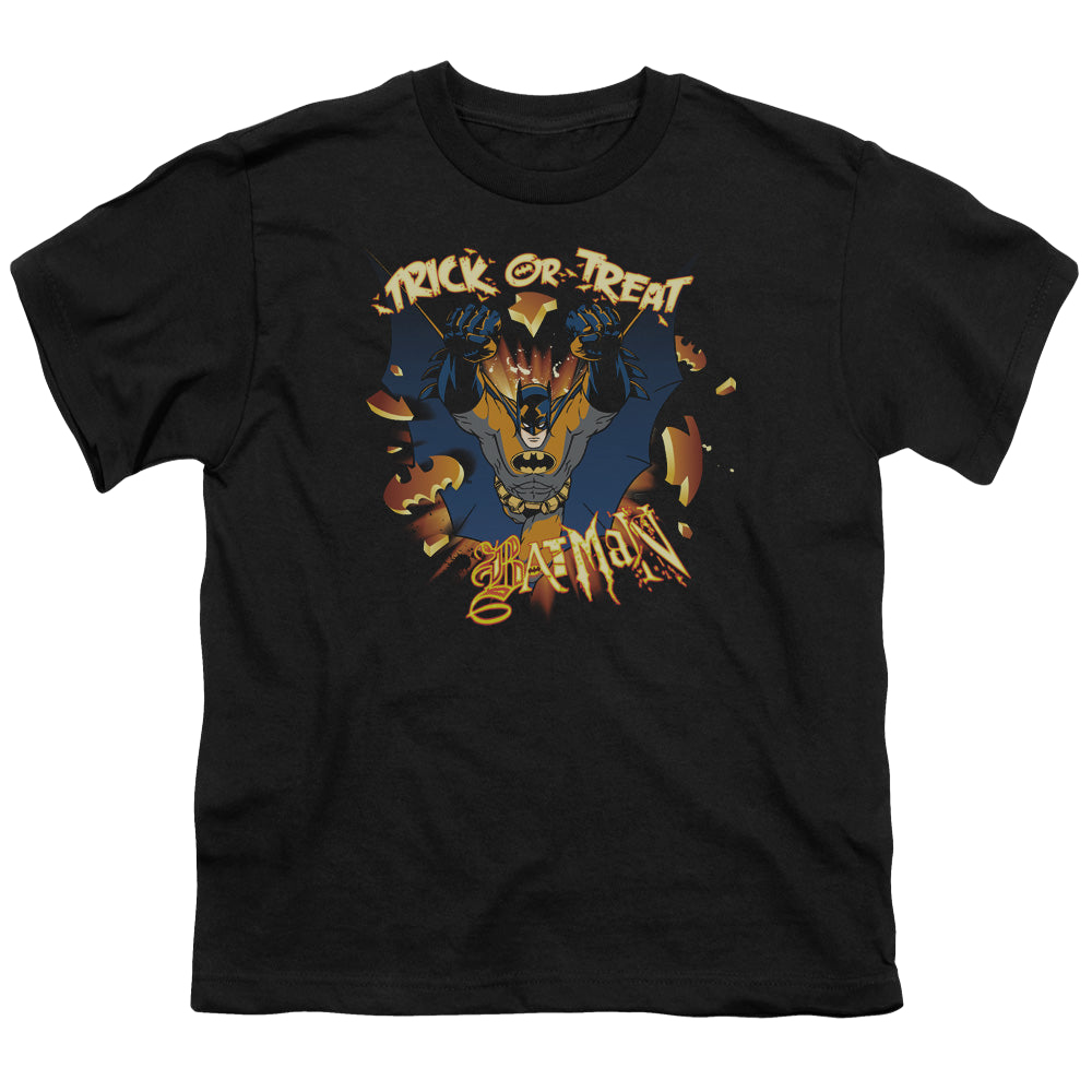DC Batman Pumpkin Burst - Youth T-Shirt Youth T-Shirt (Ages 8-12) DC Batman