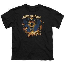 DC Batman Pumpkin Burst - Youth T-Shirt Youth T-Shirt (Ages 8-12) DC Batman