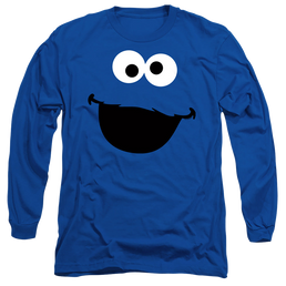 Sesame Street Cookie Monster Face - Men's Long Sleeve T-Shirt Men's Long Sleeve T-Shirt Sesame Street