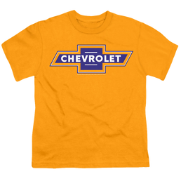 Chevrolet Blue And Gold Vintage Bowtie - Kid's T-Shirt Kid's T-Shirt (Ages 4-7) Chevrolet