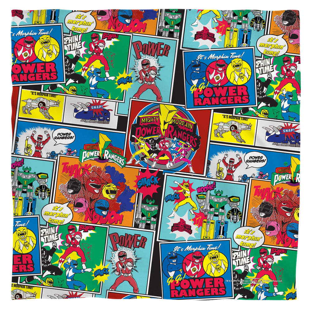 Mighty Morphin Power Rangers Pattern - Bandana Bandanas Mighty Morphin Power Rangers