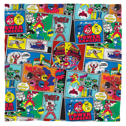 Mighty Morphin Power Rangers Pattern - Bandana Bandanas Mighty Morphin Power Rangers