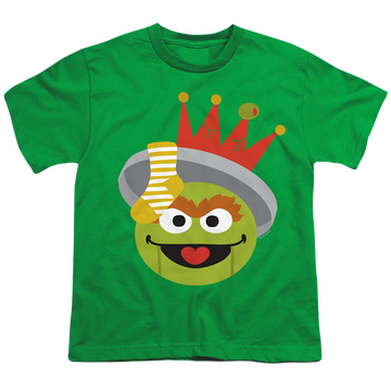 Sesame Street Christmas Nutcracker Oscar The Grouch - Youth T-Shirt Youth T-Shirt (Ages 8-12) Sesame Street