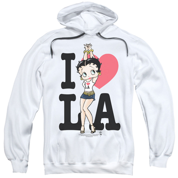 Betty Boop I Heart La - Pullover Hoodie Pullover Hoodie Betty Boop