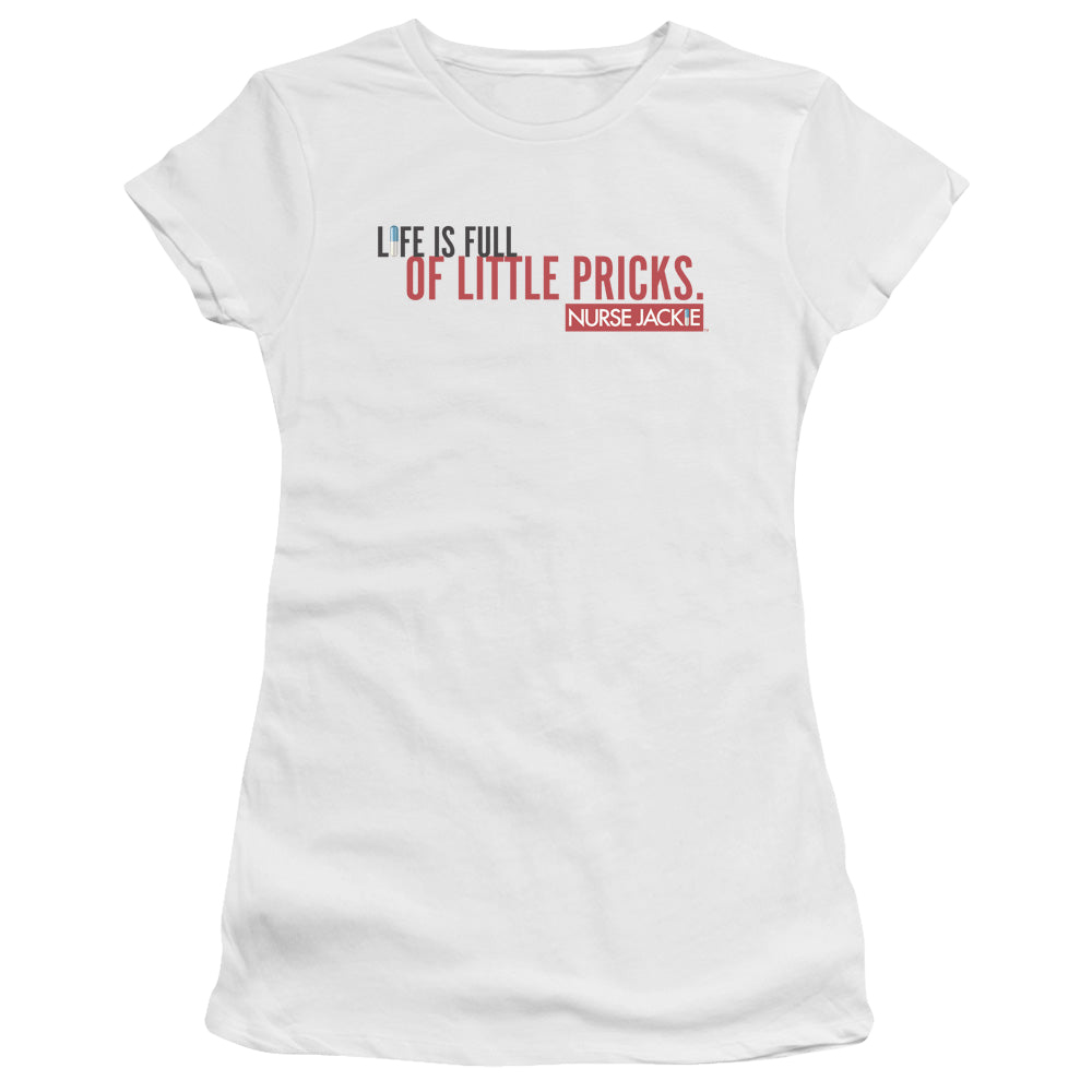 Nurse Jackie Life Is Full - Juniors T-Shirt Juniors T-Shirt Nurse Jackie