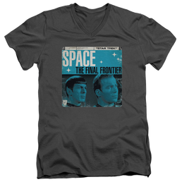 Star Trek The Original Series Final Frontier Cover - Men's V-Neck T-Shirt Men's V-Neck T-Shirt Star Trek The Original Series
