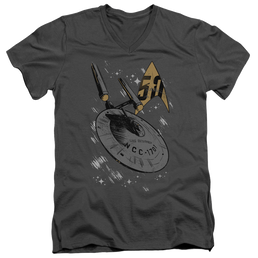 Star Trek The Original Series Enterprise Dash - Men's V-Neck T-Shirt Men's V-Neck T-Shirt Star Trek The Original Series