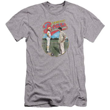 Athletic heather men's premium slim fit t-shirt with The Bad News Bears Vintage graphic