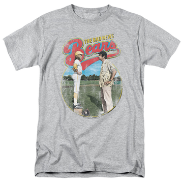 Athletic heather men's regular fit t-shirt with The Bad News Bears Vintage graphic