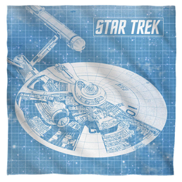 Star Trek The Original Series Enterprise Blueprint - Bandana Bandanas Star Trek   