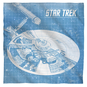 Star Trek The Original Series Enterprise Blueprint bandana