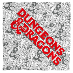 Dungeons & Dragons Cast Your Lot - Bandana Bandanas Dungeons & Dragons   