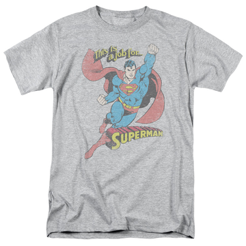 Superman On The Job - Men's Regular Fit T-Shirt Men's Regular Fit T-Shirt Superman   